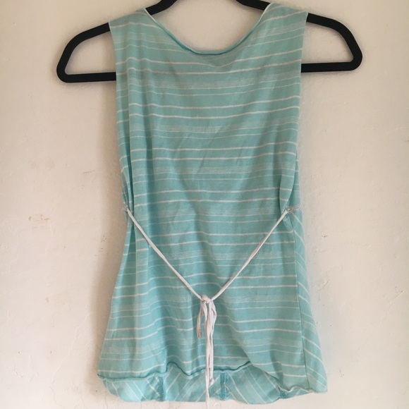 Planet Funk Blue and White Tank - Picture 2 of 2